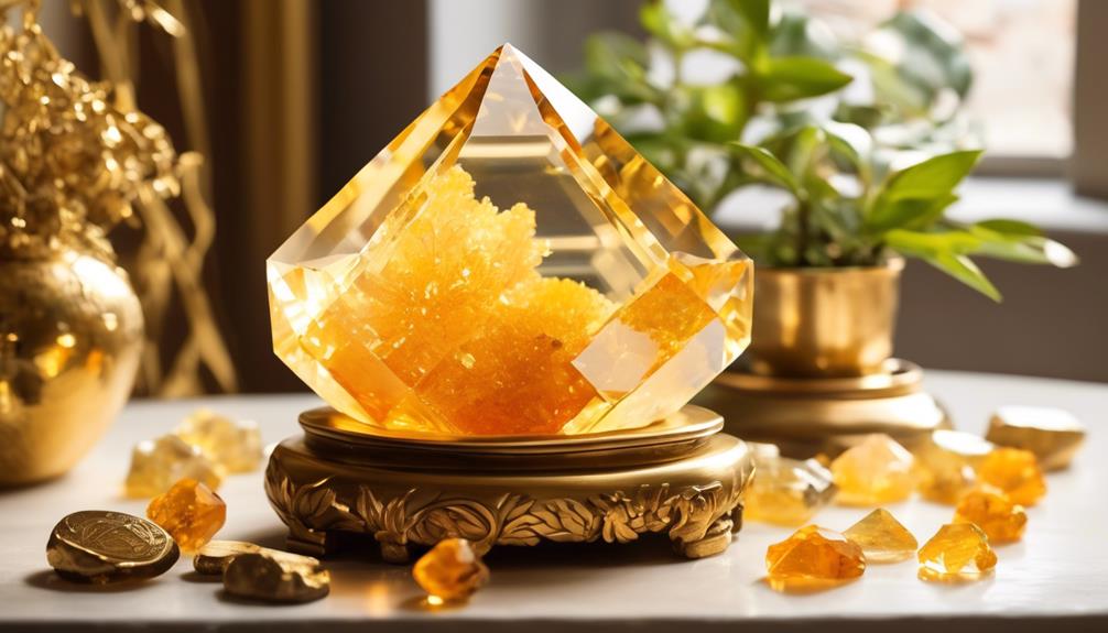 feng shui abundance with citrine crystal